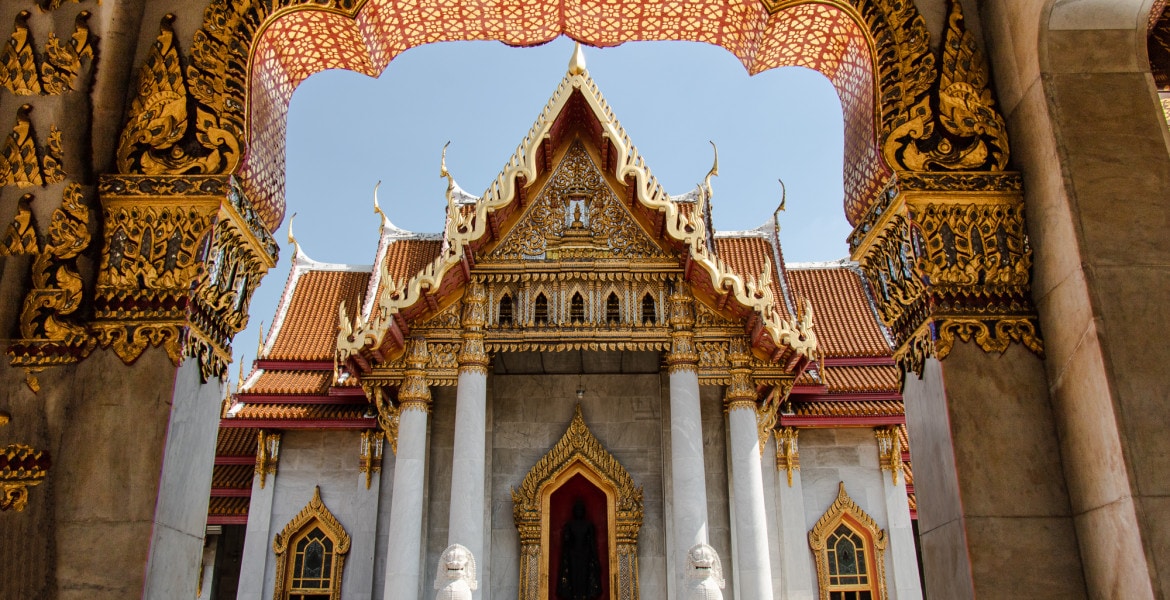 Wat Benchamabophit or Marble Temple in Bangkok, Thailand