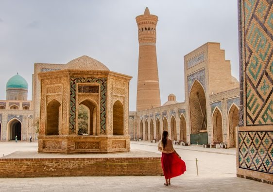 Courtyard of Kalyan Mosque in Bukhara, Uzbekistan